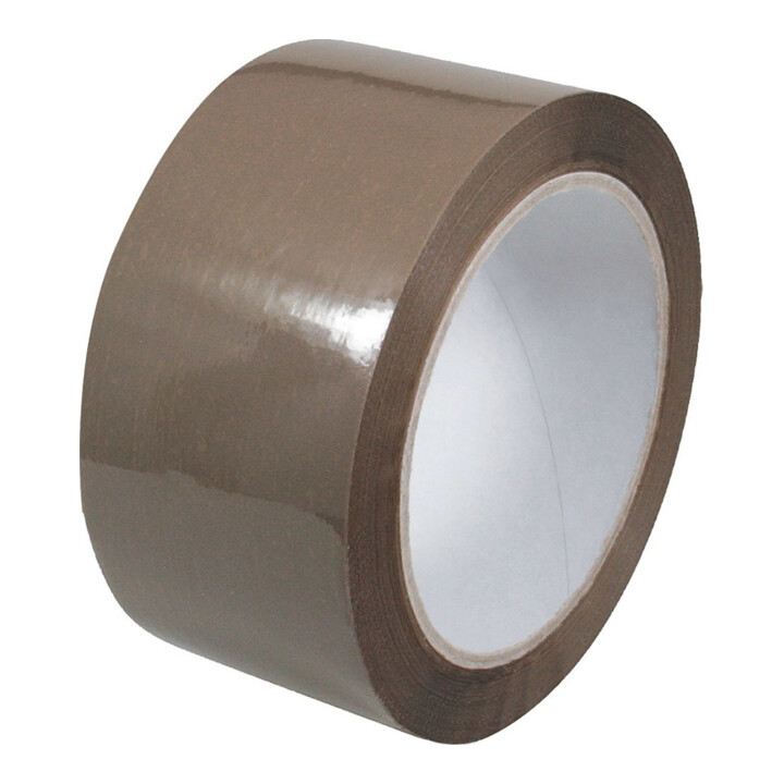 Gerlinger PP-Verpackungsklebeband 50mm x 66m braun Naturkautschukkleber leise abrollend