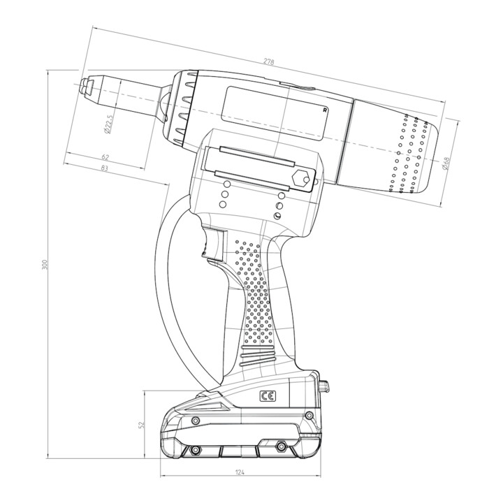 GESIPA AccuBird Pro blindklinknagelmachine op accu, type: CAS