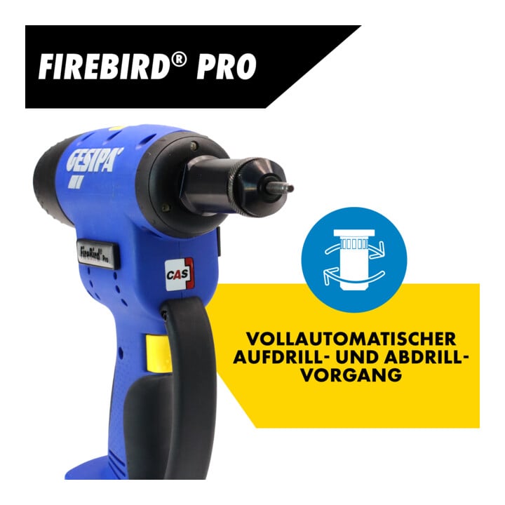 Gesipa Akku-Blindnietmuttern-Setzgerät FireBird Pro in L-Boxx