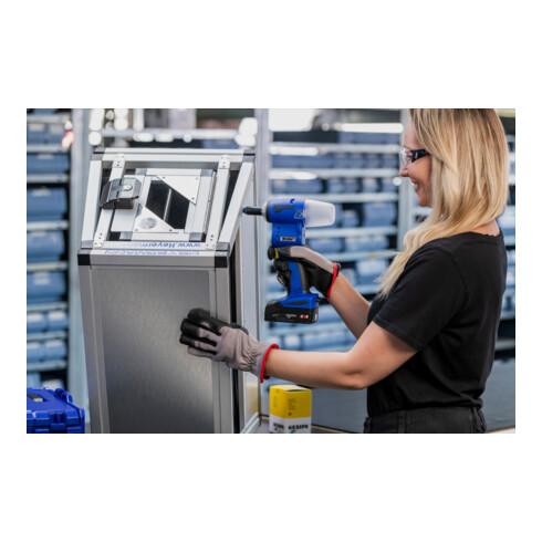 Gesipa Akku-Blindnietsetzgerät Birdie mit 2x Akku 2,0 Ah und 1x Ladegerät im Karton