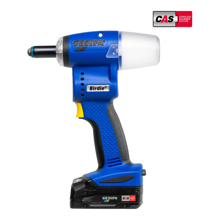 Gesipa Aktion - Lass Dein Projekt strahlen! Birdie inkl. 2x CAS Li-Ion Akku 2,0 Ah / 1x Ladegerät in L-Boxx und 1x SCANGRIP Flutlicht Nova 2