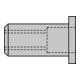 Gesipa Bl.Nietmutter Alu Stand. Flach. M 4x 6x11,0