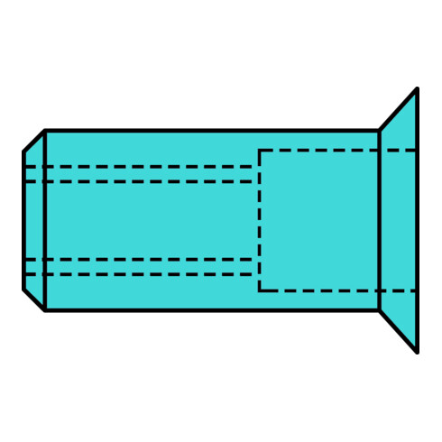 Gesipa blindklinkmoeren A2 roestvrijstaal verzonken kop M 8 x 11 x 18,5