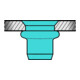 Gesipa blindklinkmoeren A2 roestvrijstaal verzonken kop M 8 x 11 x 20-3