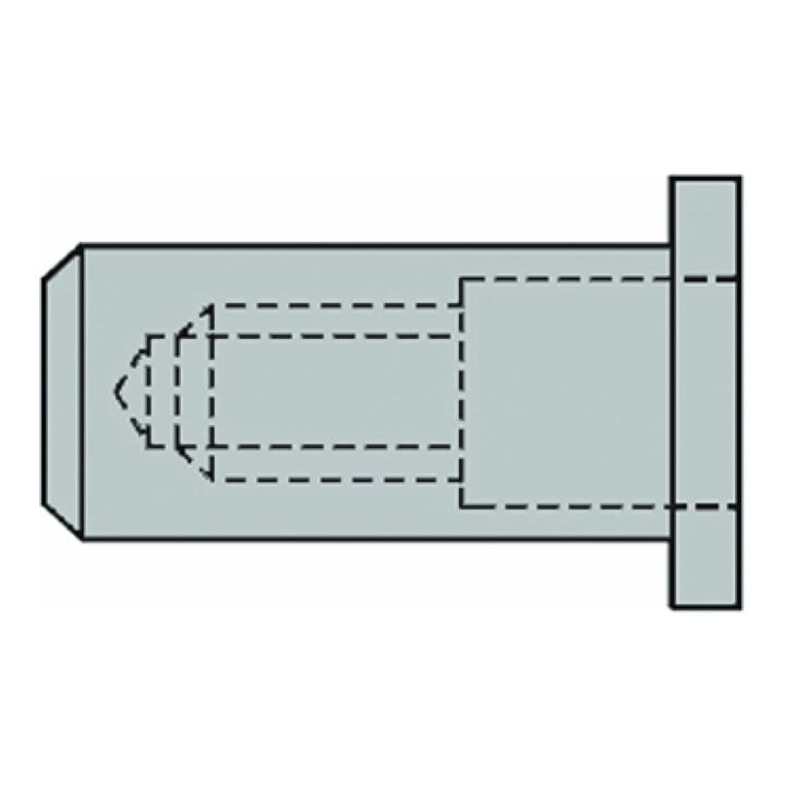 Gesipa blindklinkmoeren gesloten Alu FLAKO M 5 x 7 x 19,5 S