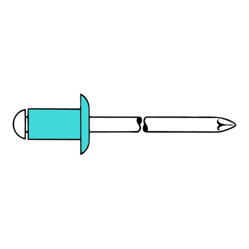 Gesipa blindklinknagel A2 roestvrijstaal 4,8 x 14