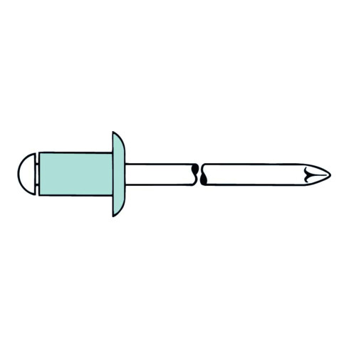 Gesipa Blindklinknagel Alu/Alu 3,2 x 6,1