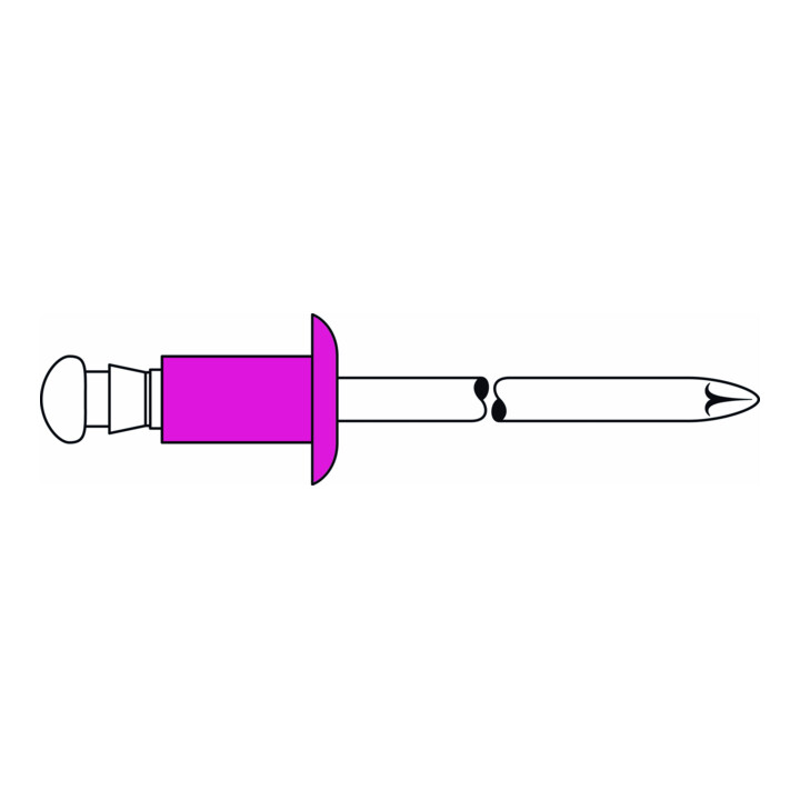 Gesipa Blindklinknagel Plastic 6 x 12