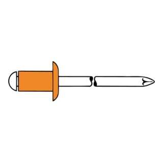 Gesipa Blindniet Kupfer Standard Flachrdk. 3 x 6mm