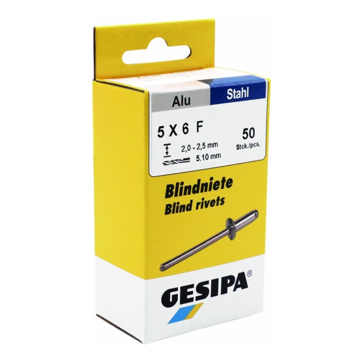 Gesipa Blindniete Mini-Pack Alu/Stahl 5 x 6