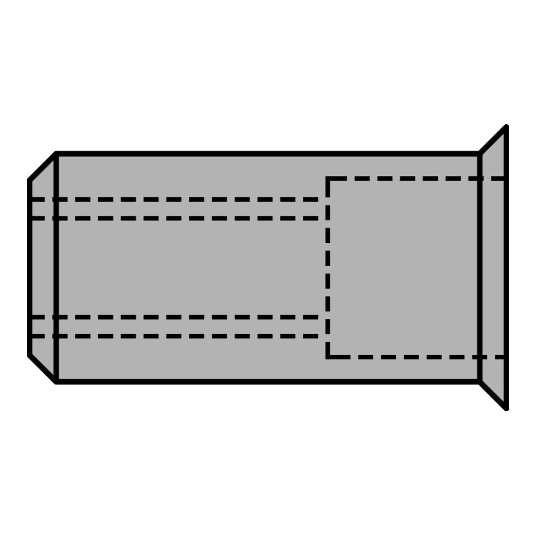 Gesipa Blindnietmutter Alu Kleinkopf M5 x 7 x 12,5 mm