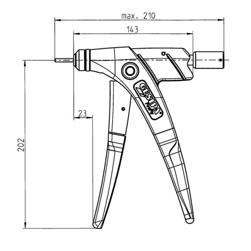 Gesipa Blindnietmutter-Handgerät FireFly 8-32 UNC