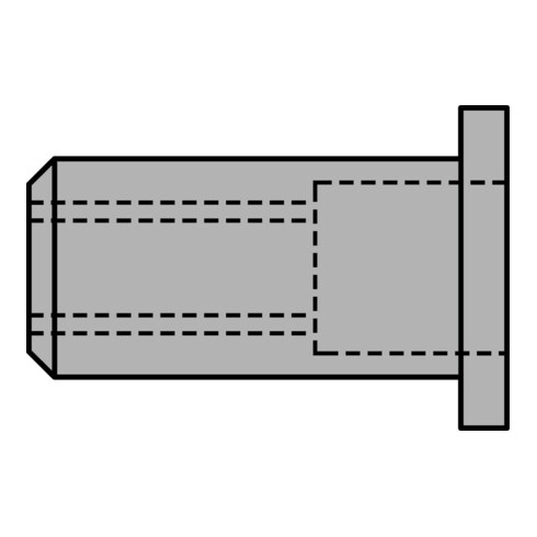 Gesipa Blindnietmuttern Alu M 6 x 9 x 18