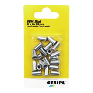 Gesipa Blindnietmutter M4 kurz Mini-Pack