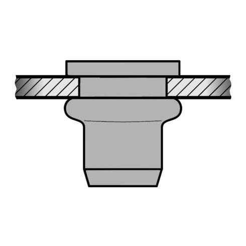 Gesipa Blindnietmuttern Mini-Pack Alu M 4 Kurz