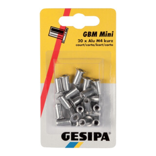 Gesipa Blindnietmutter M4 kurz Mini-Pack