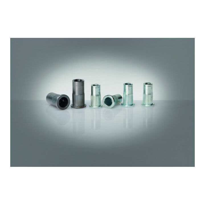 Gesipa Blindnietmuttern PolyGrip Stahl-gerändelt M 6 x 9 x 18
