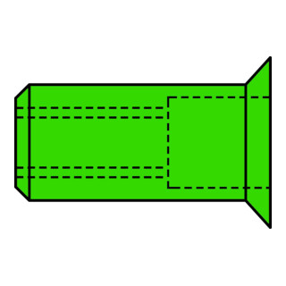 Gesipa Blindnietmuttern Senkkopf A4-Edelstahl