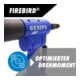 Gesipa Blindnietmuttern-Setzgerät FireBird (2 Li-Ion Akkus 2 Ah / Ladegerät)