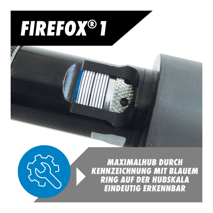 Gesipa Blindnietmutternsetzgerät FireFox® 1 Betriebsdruck 5-7bar