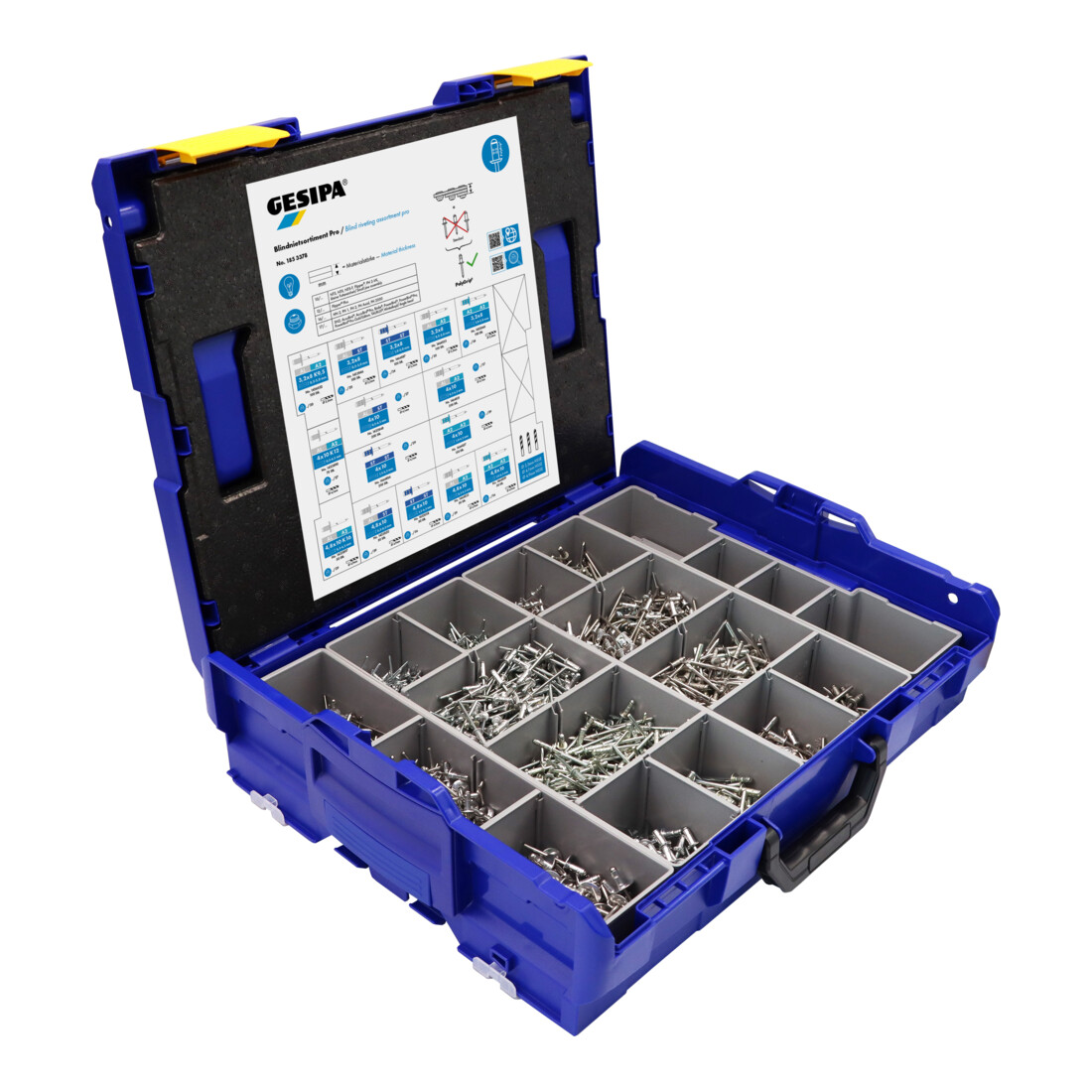 Gesipa Blindnietsortiment Pro in L-Boxx, 1578 teilig