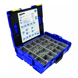 Gesipa Blindnietsortiment Pro in L-Boxx, 1578 teilig