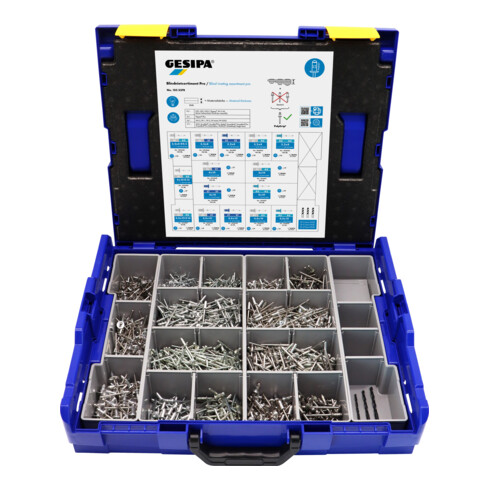 Gesipa Blindnietsortiment Pro in L-Boxx, 1578 teilig