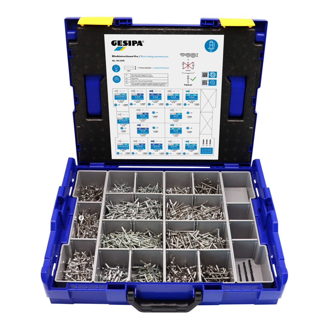 Gesipa Blindnietsortiment Pro in L-Boxx, 1578 teilig
