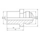 Gesipa Bocchino di ricambio V-16/32 (versione estesa da 10mm)-1