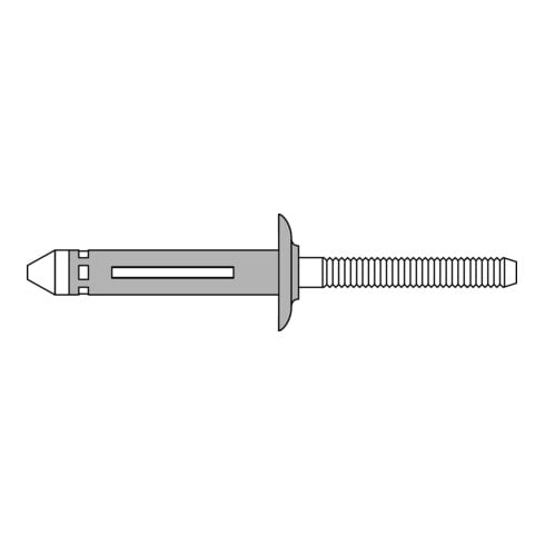 Gesipa BULB-TITE Blindklinknagel Alu/Alu 5,2 x 19,1