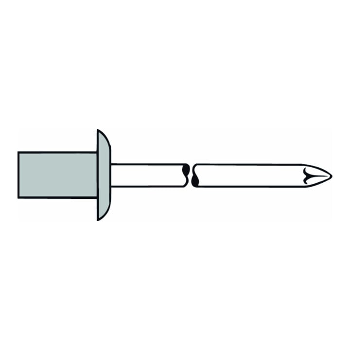Gesipa CAP-Blindniete Alu/Nirosta 3,2 x 6,5