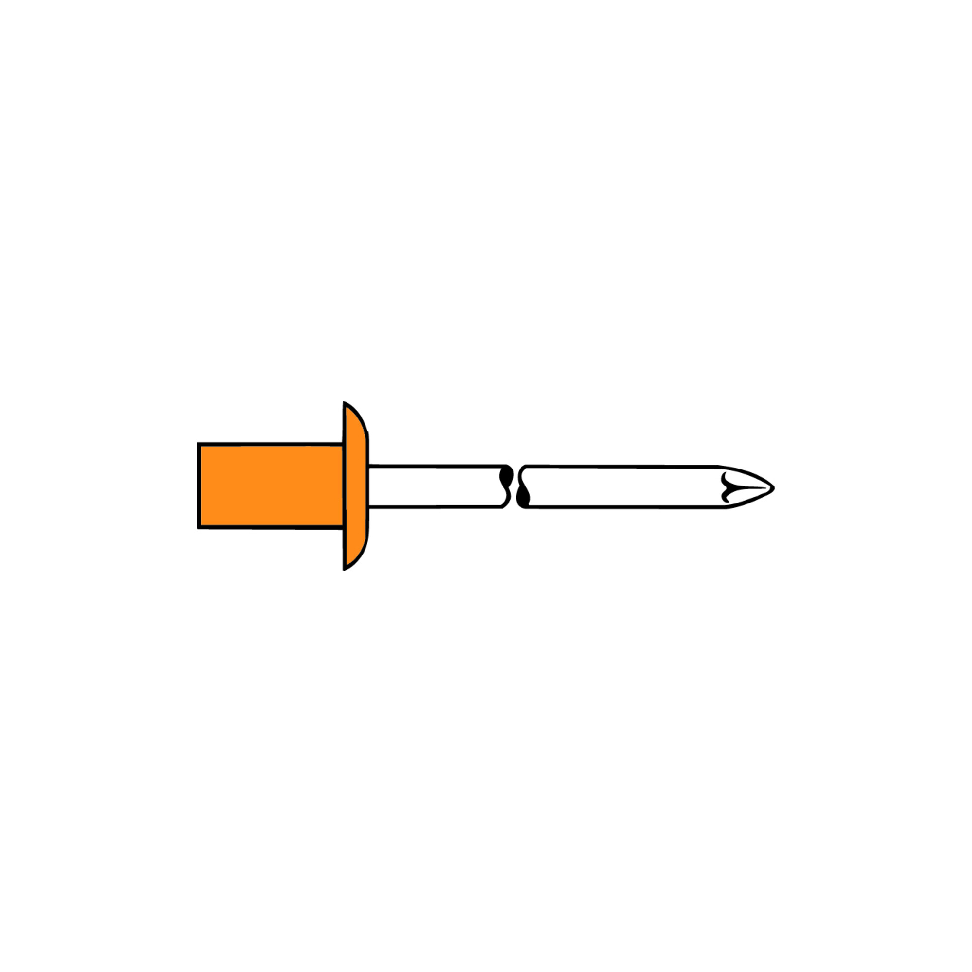 Gesipa CAP-Blindniete Kupfer/Nirosta 3,2 x 6