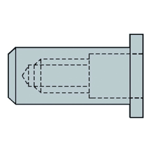 Gesipa CAP-Blindnietmuttern Alu M 8 x 11 x 24
