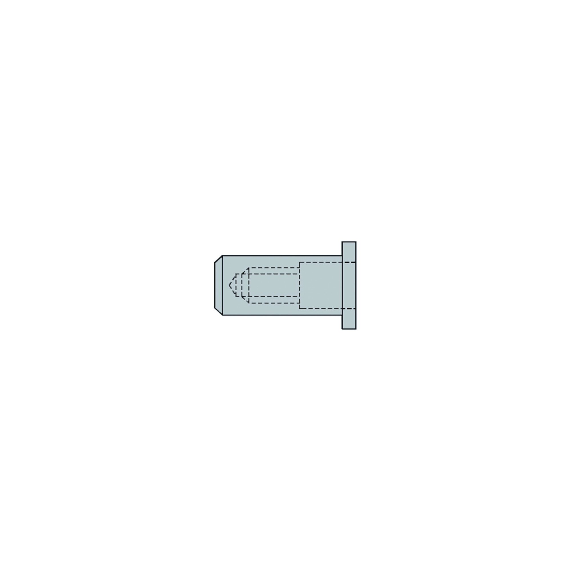 Gesipa CAP-Blindnietmuttern Alu M 8 x 11 x 24