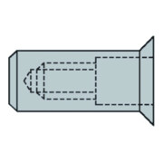 Gesipa CAP-Blindnietmuttern Alu Senkkopf M 5 x 7 x 19
