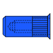 Gesipa CAP-Blindnietmuttern Stahl Kleinkopf M 4 x 6 x 16