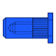 Gesipa CAP-Blindnietmuttern Stahl M 4 x 6 x 15-1