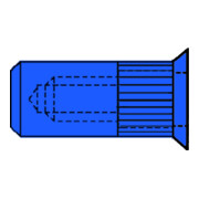 Gesipa CAP-Blindnietmuttern Stahl Senkkopf M 5 x 7 x 19
