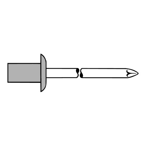 Rivet aveugle Gesipa CAP aluminium/acier inoxydable