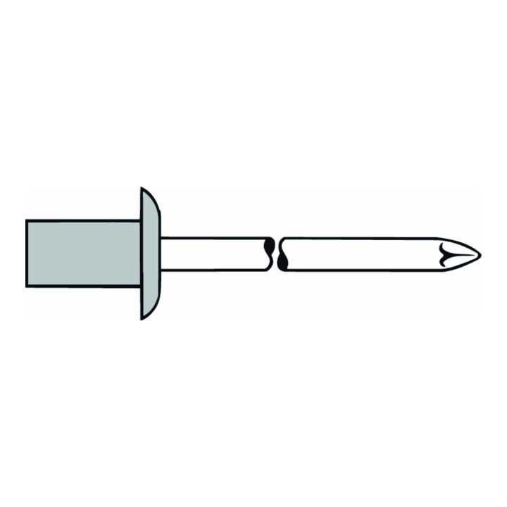 Gesipa CAP rivets aveugles aluminium/acier 3.2 x 9.5