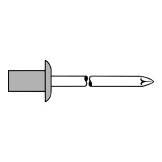 Rivet aveugle Gesipa CAP aluminium/acier