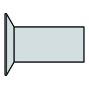 Gesipa Caricatore per rivetti ciechi G-Speed® alluminio, testa svasata 4,8x4,0, L=L4: 485mm, oversize