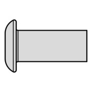 Gesipa Caricatore per rivetti ciechi G-Speed® alluminio, testa tonda piatta 3,2x4 L=: 485mm, oversize
