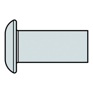 Gesipa Caricatore per rivetti ciechi G-Speed® alluminio, testa tonda piatta 4,0x7,0, L=L4: 485mm, oversize