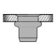 Gesipa Dadi per rivetti ciechi, alluminio testa piccola M 4x6x12-3