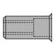Gesipa Dado per rivetti ciechi, alluminio, testa piccola M5x7x12,5mm