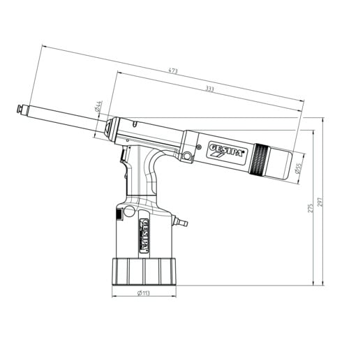 Gesipa klinknagelzetter TAURUS 2 Speed Rivet
