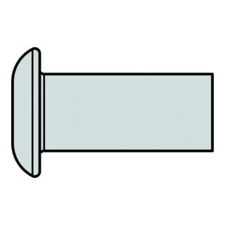 Gesipa magazijn blindklinknagel G-Speed® Alu vlakke ronde kop 4.8 x 4.0 , lengte L4: 485 mm, overmaats