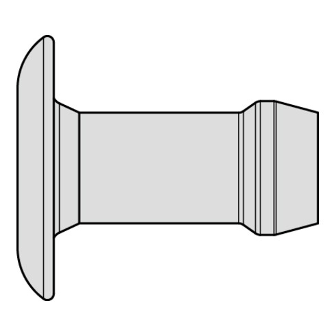 Gesipa Magazin-Blindniet Speed Bulb® Alu Flachrundkopf 3,2 x 4,2
