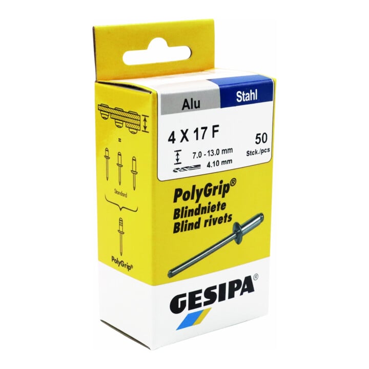 Gesipa Mini-Pack PolyGrip Alu/Stahl 4 x 17